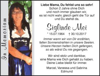 Traueranzeigen Von Siglinde Mei Schwarzw Lder Bote Trauer