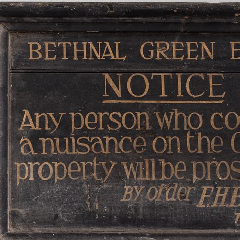 Bethnal Green estate signboard, - LASSCO - England's prime resource for