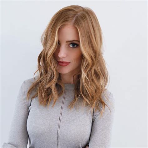 Shoulder Length Strawberry Blonde Hair