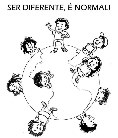 Desenhos para colorir - Ser diferente é Normal...