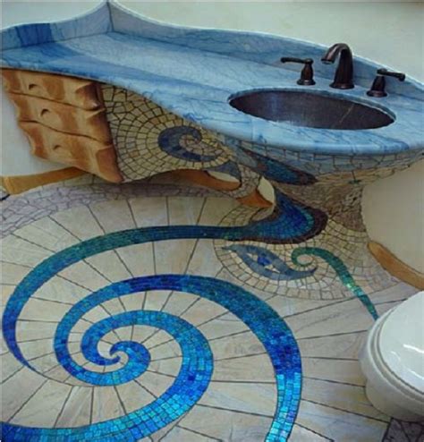 Top 10 Creative And Unusual Bathroom Floors