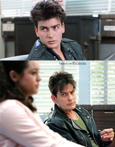 Charlie Sheen in Ferris Buellers Day Off and Now | Charlie sheen