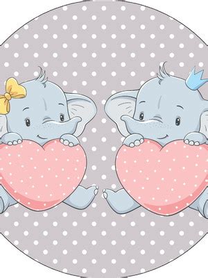 Painel Sublimado Redondo Tema Ch De Lingerie X Elo