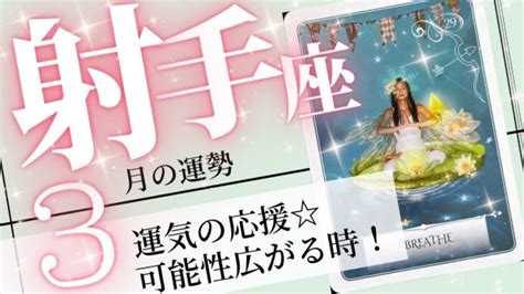 射手座♐️2023年3月の運勢 飛躍を遂げる 新しい運気が来てます 癒しと気付きのタロット占い Lifeee占い動画