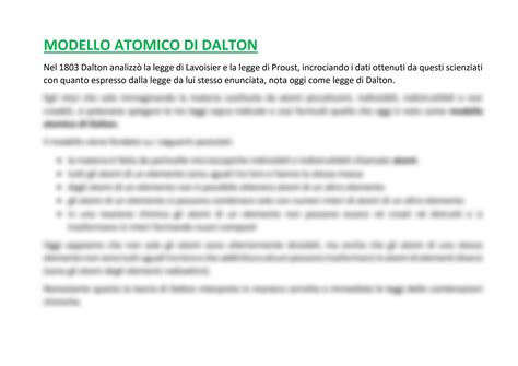 SOLUTION Modello Atomico Di Dalton Studypool