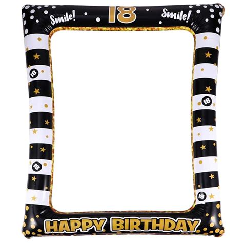 Buy Bestoyard Inflatable Photo Frame 18th Number Selfie Picture Frame