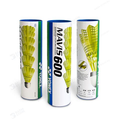Воланы для бадминтона пластиковые Yonex Mavis 600 - 6шт. (Middle) − ...