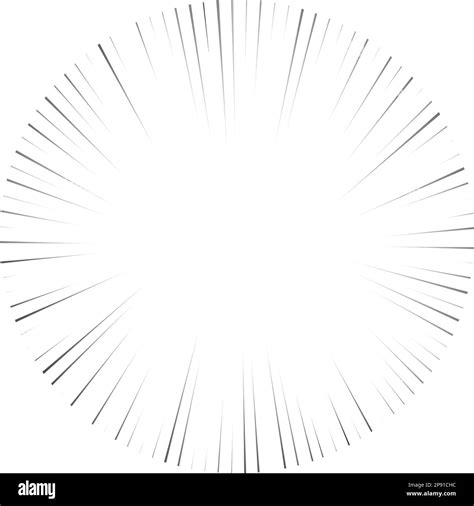 Manga Radial Action Speed Lines For Comic Effect Stock Vector Image