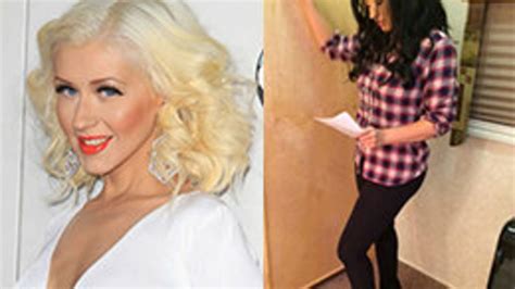 Christina Aguilera La Diva Blonde Est Devenue Brune Photos