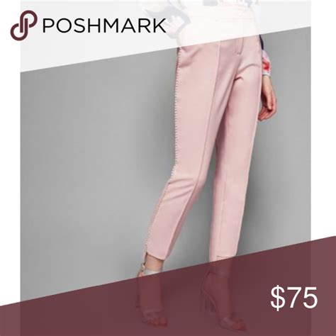 Ted Baker Anett Side Seam Detail Pink Trousers Pink Trousers Ted