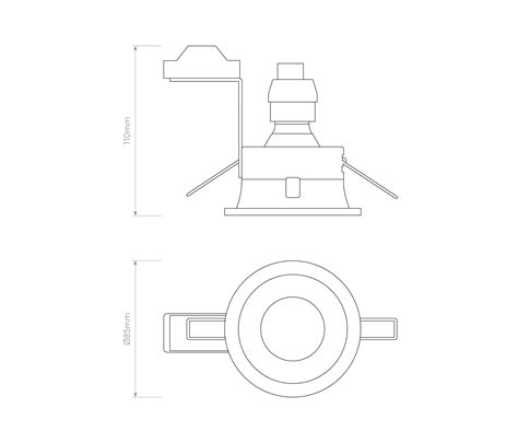 Minima Round Fixed IP65 Matt Black Architonic