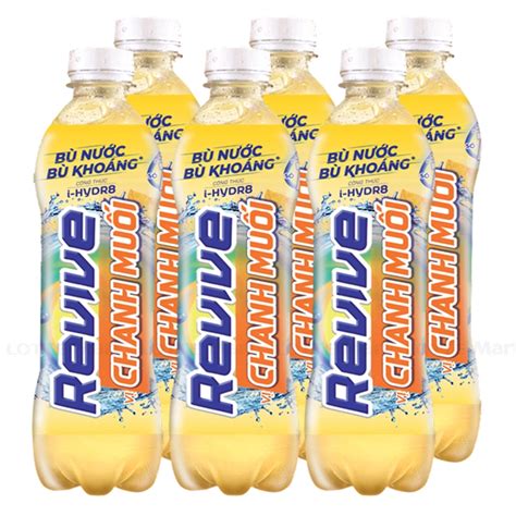 Nước Uống Revive Chanh Muối Lốc 6 Chai 390ml