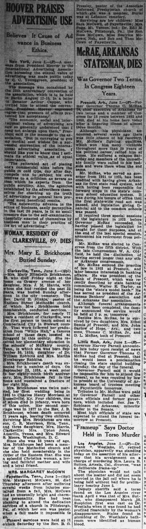 The Tennesean (Nashville, TN) 03 Jun 1929 - Newspapers.com™