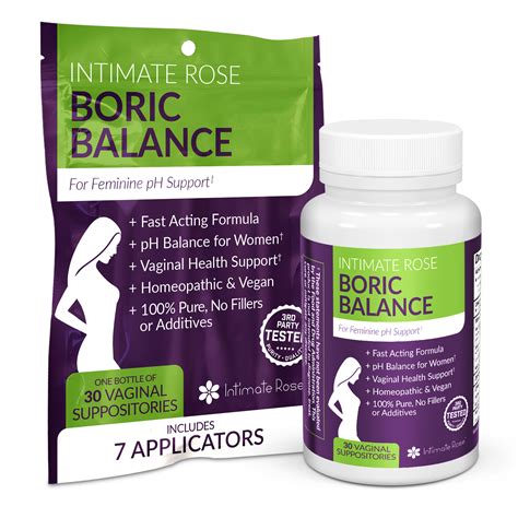 Boric Acid Vaginal Suppositories for BV | Intimate Rose