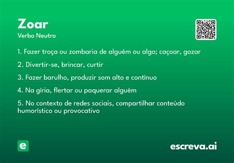 Zuar Significado - Zoar - Significado e Sinônimo - escreva.ai