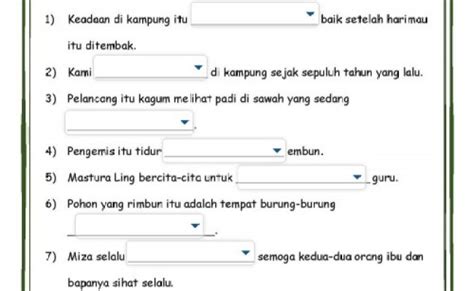 Latihan Kata Kerja Transitif Dan Tak Transitif Tahun 5 Kata Kerja Pocket Guide Site