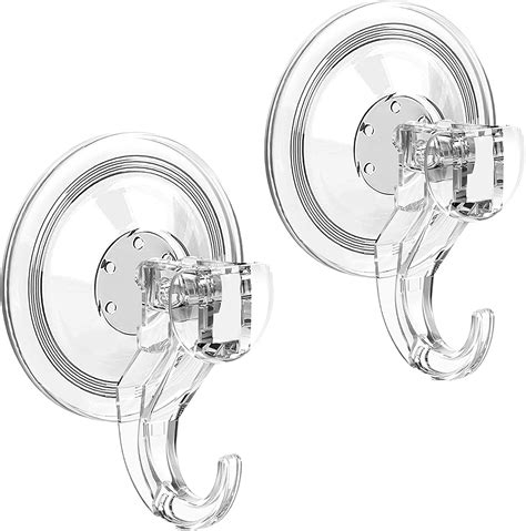 Luxear Wreath Hanger Large Clear Heavy Duty Suction Cup Wreath Hooks