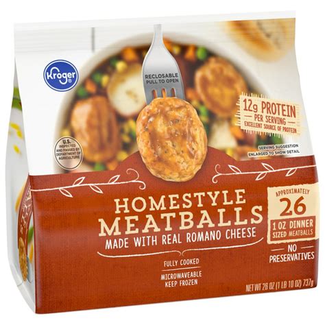 Kroger® Fully Cooked Homestyle Meatballs