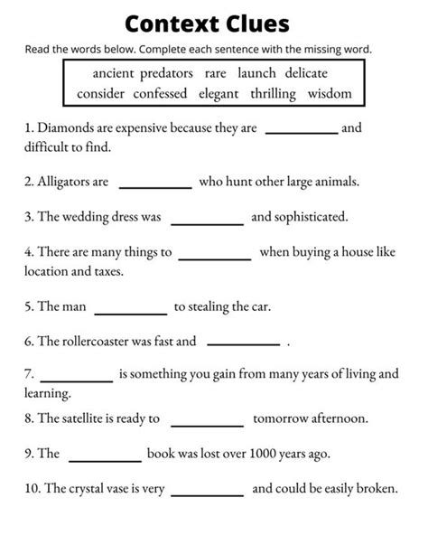 Context Clues For 3rd Grade Ela Twinkl Usa Twinkl Worksheets Library