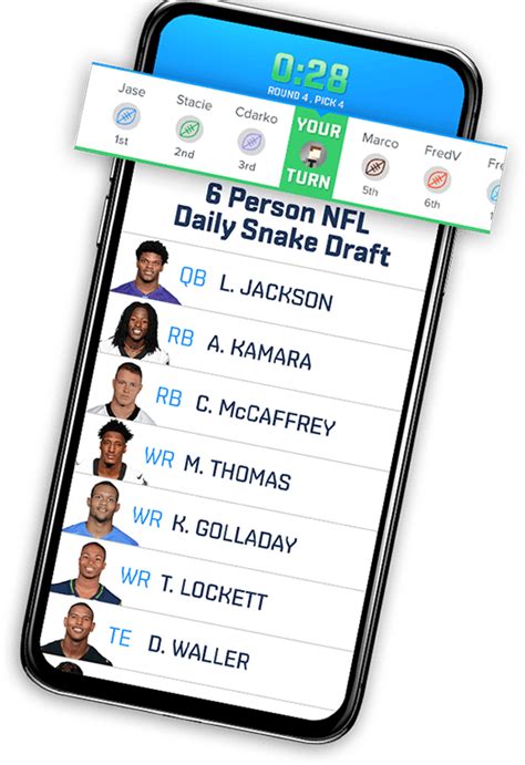 Daily Fantasy Football Snake Draft | FanDuel