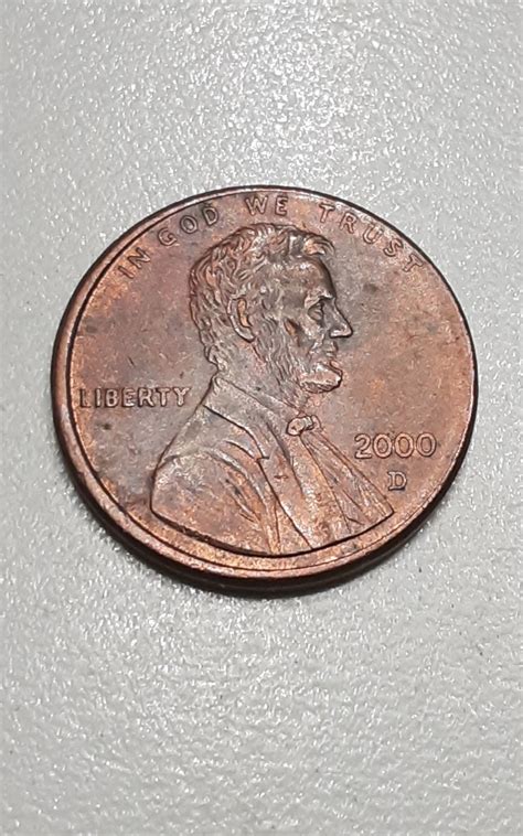 D Lincoln Cent Penny Off Center Struck Error Ms