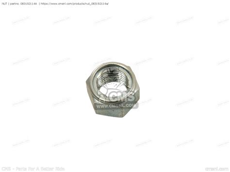 083192114A: Nut Suzuki - buy the 08319-2114A- at CMSNL