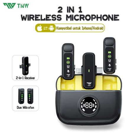 Promo Tnw A Wireless Microphone In Clip On Mic Wireless Dual