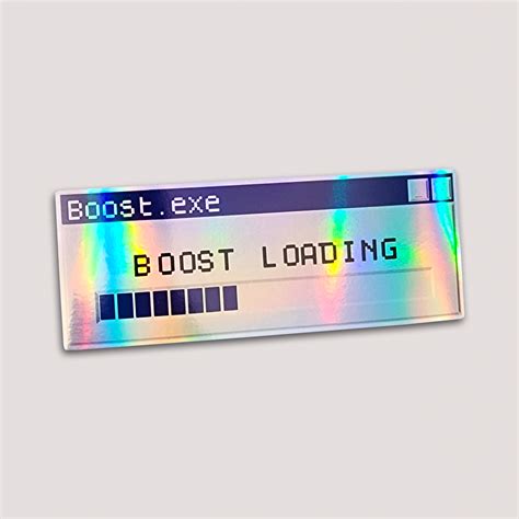 Holographic Boost Loading Sticker Devl Designs Australia