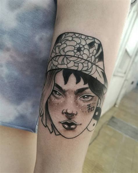 A Stunning Tattoo Of A Woman S Face You Won T Be Able To Take Your Eyes Off