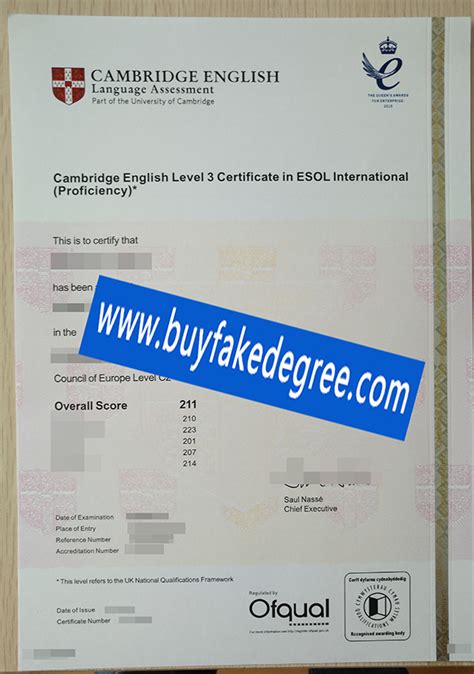 How Much Does A Fake Cambridge English Level Esol Certificate Cost