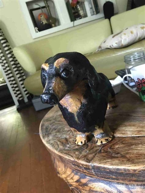 My Completed Dachshund • Ultimate Paper Mache