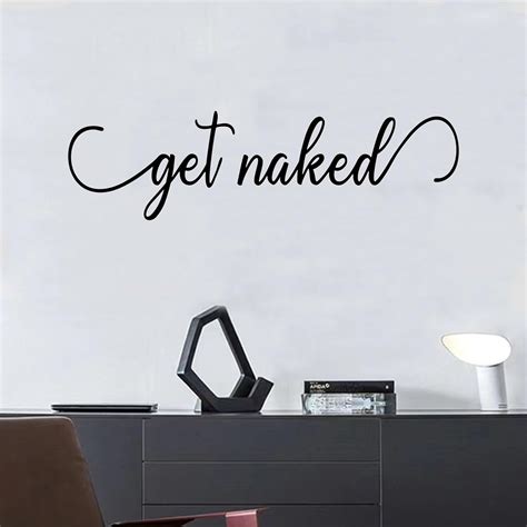 Amazon SEATUNE Get Naked Wall Stickers Bathroom Wall Decals Bedroom Dorm Restroom