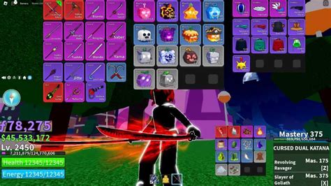 Blox Fruit Lv 2450 Buddha Awaken Cursed Dual Katana GodHuman