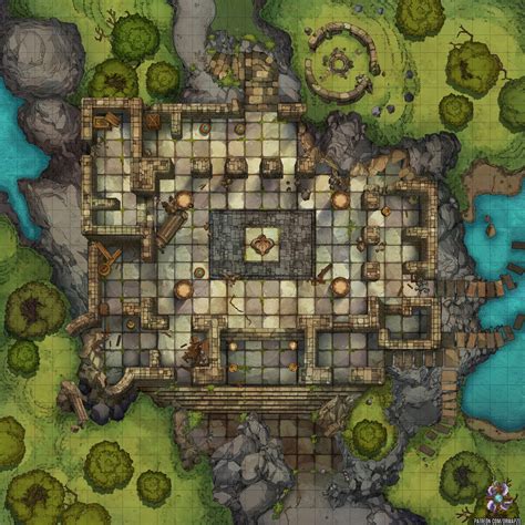 Temple Ruins Battle Map By Hassly On Deviantart