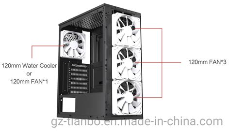 Hot Sale ATX Gaming Computer PC Case With RGB Strip Design Supper