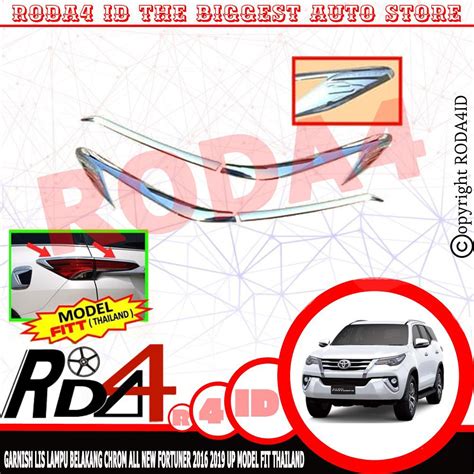 Jual Garnish List Lampu Belakang All New Fortuner Up Model