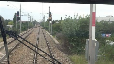 Cab View From A Siemens Talent Train Running To The Standort Werk