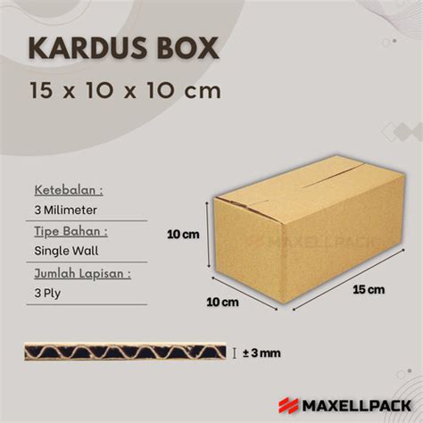 Jual Kardus Box Polos 15x10x10 Cm Dus Karton Packing Jakarta Barat Maxell Pack Tokopedia