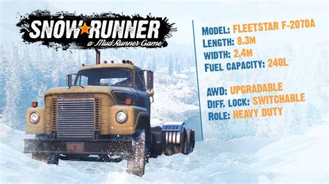 SnowRunner International FleetStar F 2070A Heavy Duty Hauler