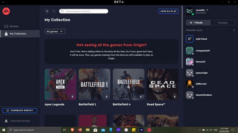 Can't find out how to play with steam friends : origin