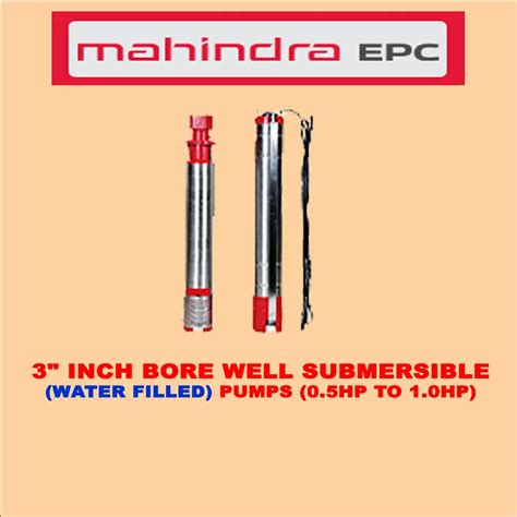 Epc Mahindra Inch Bore Well Submersible Water Filled Pumps Hp