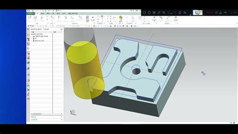 컴퓨터응용밀링기능사 공개도면4 Cadcam 풀이 Youtube