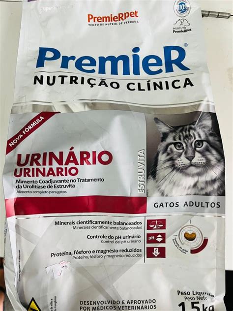 Ração Premier Nutrição Clínica para Gatos Adultos Urinário Estruvita 1