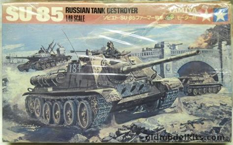 Tamiya 148 Su 85 Russian Tank Destroyer Motorized Ms102
