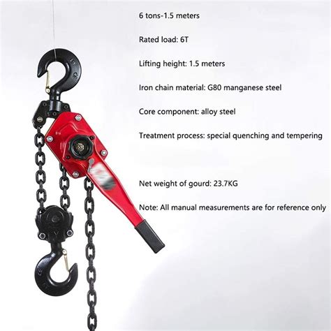 Buy HLWAWA Towing Winches Lifting Chains Lever Hoist Manual Chain