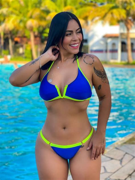 Biquini Beach Argolas Azul E Amarelo Neon Art Sex Moda Ntima Conjunto De Biqu Ni
