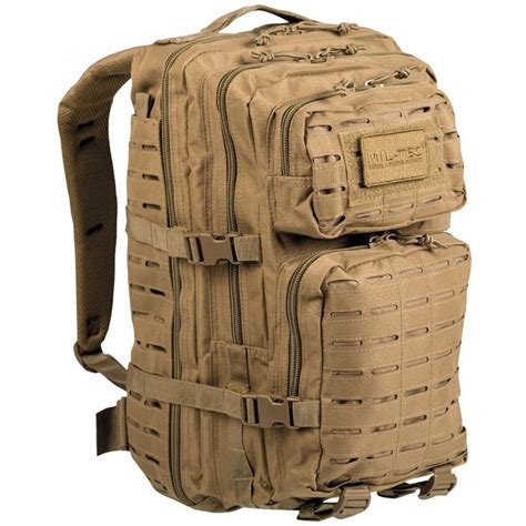 Mochila Mil Tec Us Assault Pack Lg Litros Laser Cut Coyote