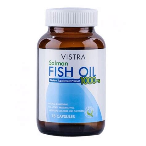 รวว VISTRA Salmon Fish Oil 1000mg 75 Caps Linda Health Store