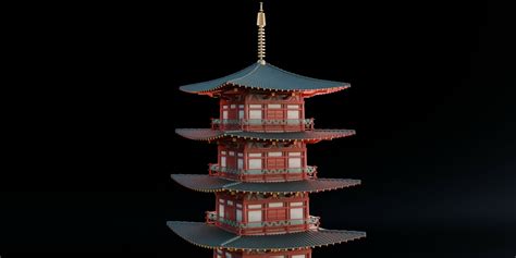 Japanese Pagoda - Blender Market