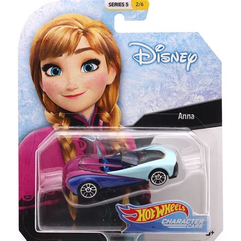 Hot Wheels Disney Character Cars Mickey Minnie Mouse Ariel Anna Elsa Captain Hook Timon Pluto